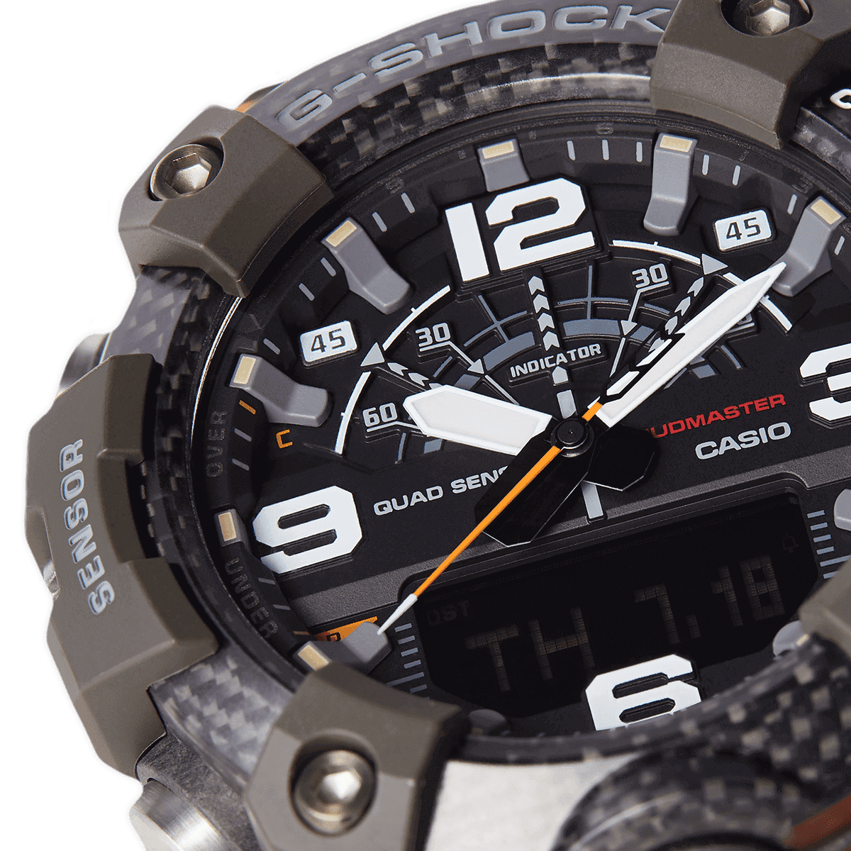 G-SHOCK Master of G MUDMASTER Carbon Core Guard Watch (Orange) GG-B100-1A9ER
