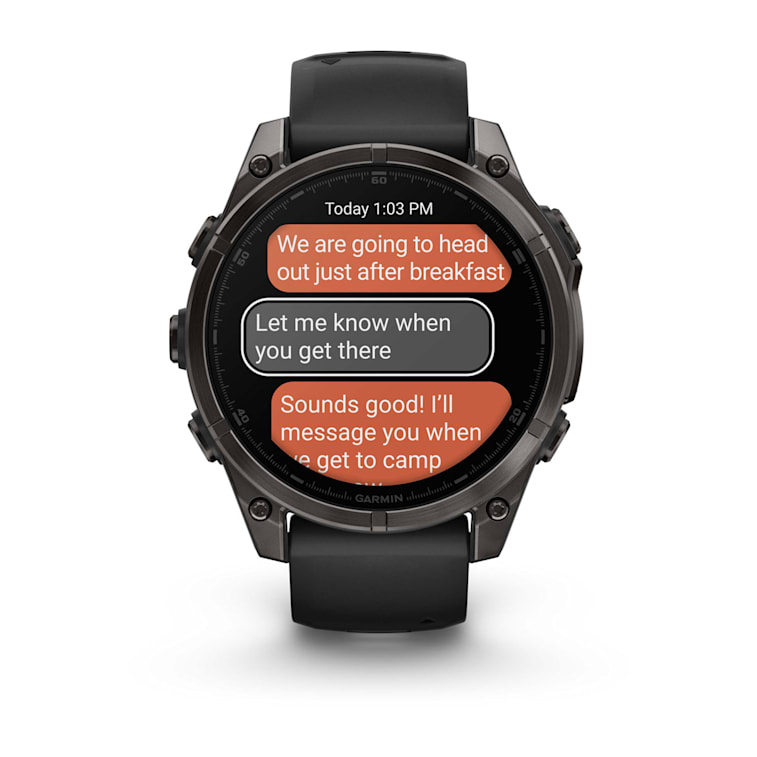 GARMIN fēnix 8 47mm AMOLED Sapphire Carbon Grey DLC Polymer & Titanium Smartwatch 010-02904-21