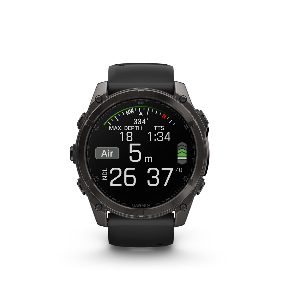 GARMIN fēnix 8 51mm AMOLED Sapphire Carbon Grey DLC Polymer & Titanium Smartwatch 010-02905-21