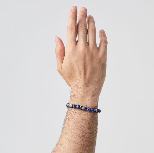 Giovanni Raspini Sterling Silver & Lapis Lazuli Big Tango Bracelet