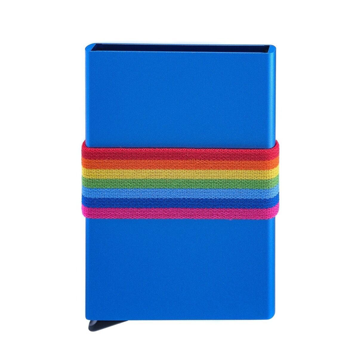 LEANSCHI Tech Wallet V2 "Pride" Blue Aluminium RFID Safe Credit Card Holder