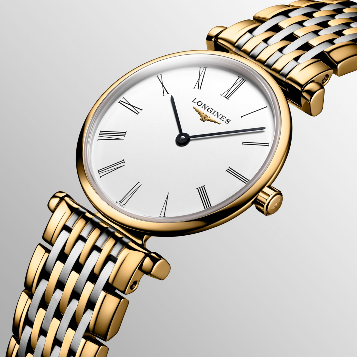 Longines La Grande Classique de Longines White Dial Two Tone Womens Quartz Watch L42092117