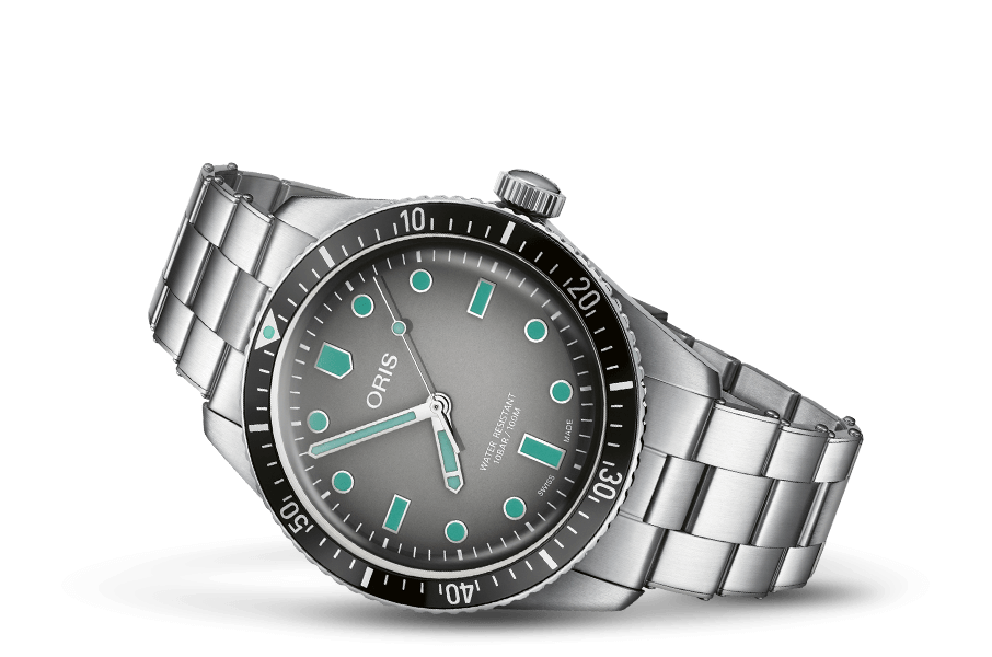 Oris Divers Sixty-Five Grey Dial Stainless Steel Mens Watch
