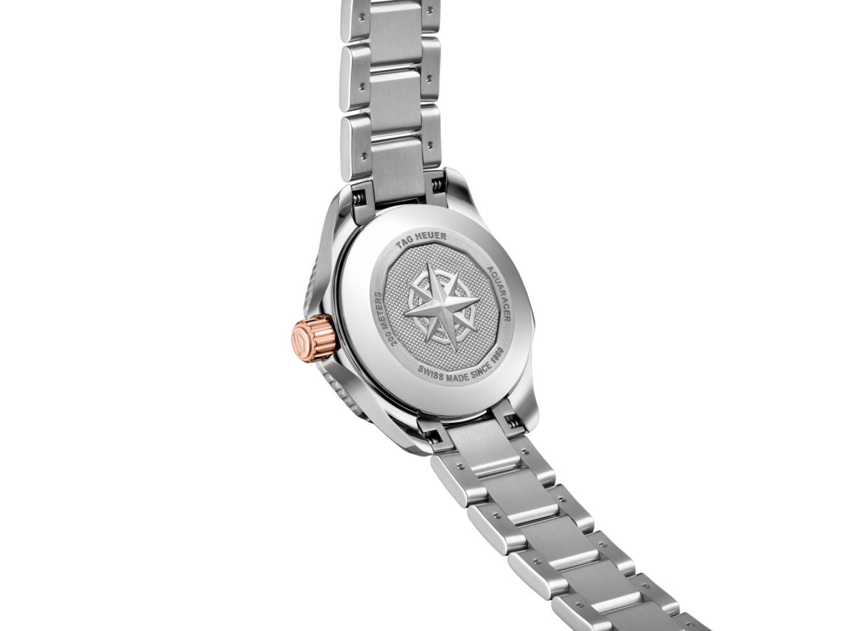 TAG Heuer Aquaracer Professional 200 Mother of Pearl Dial Stainless Steel Diamond Set Womens Quartz Watch WBP1451.BA0622