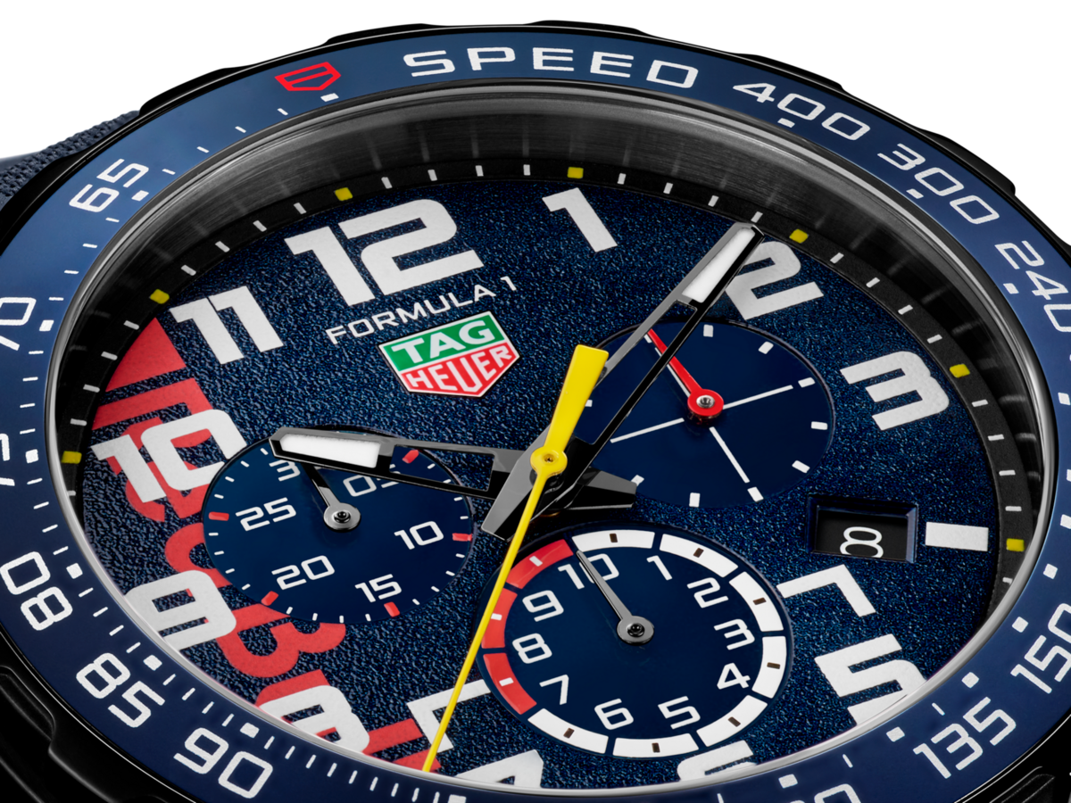TAG Heuer Formula 1 Chronograph X Oracle Red Bull Racing DLC Stainless Steel Limited Edition Mens Quartz Watch CAZ101AZ.FT8090