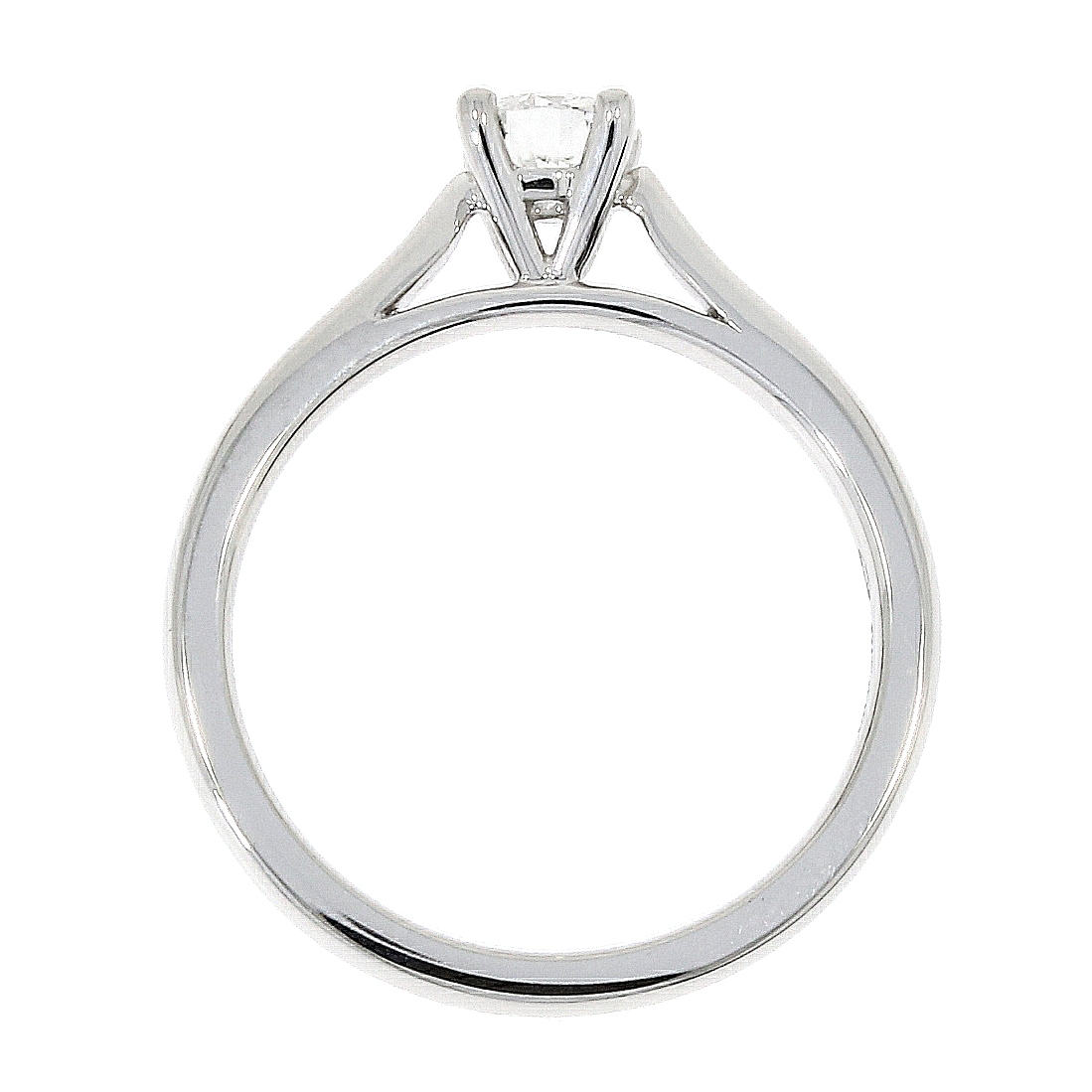 Platinum Solitaire 4 Claw Set 0.32ct Single Stone Diamond Ring