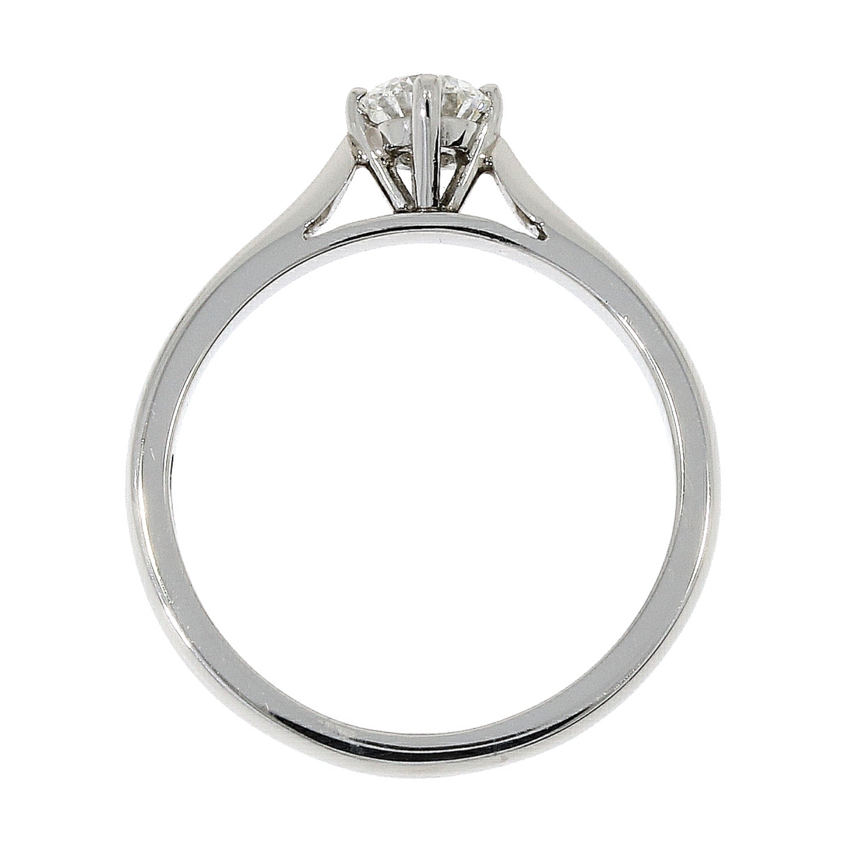 Platinum Solitaire 4 Claw Set 0.42ct Single Stone Diamond Ring