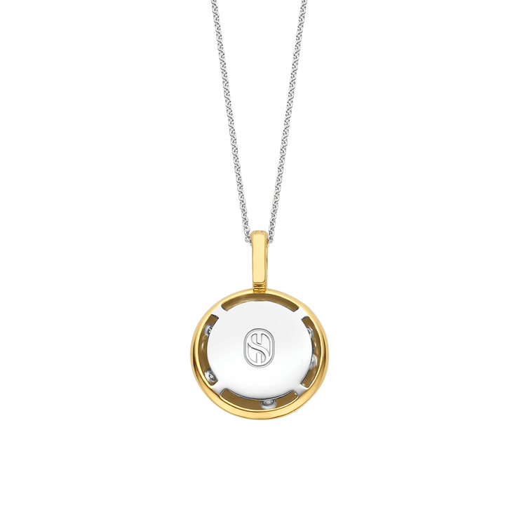 TI SENTO Gold Plated Sterling Silver Cubic Zirconia Set Stardust Pendant Necklace