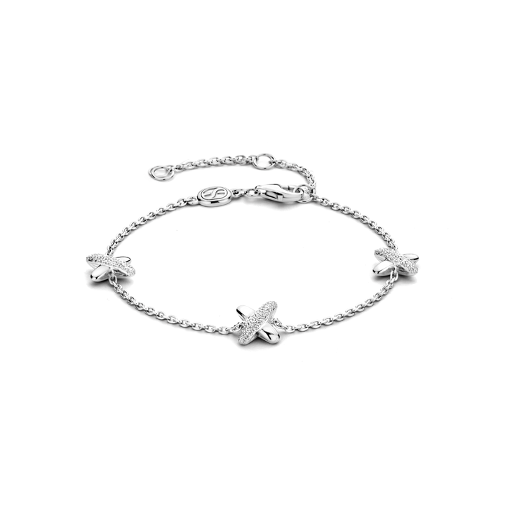 TI SENTO Sterling Silver Cubic Zirconia Set Bracelet