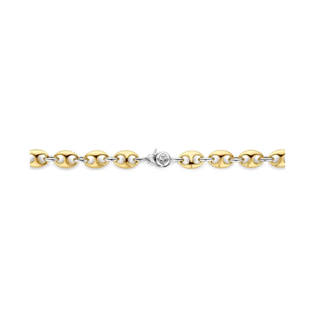 TI SENTO Sterling Silver & Gold Plated Coffee Bean Necklace