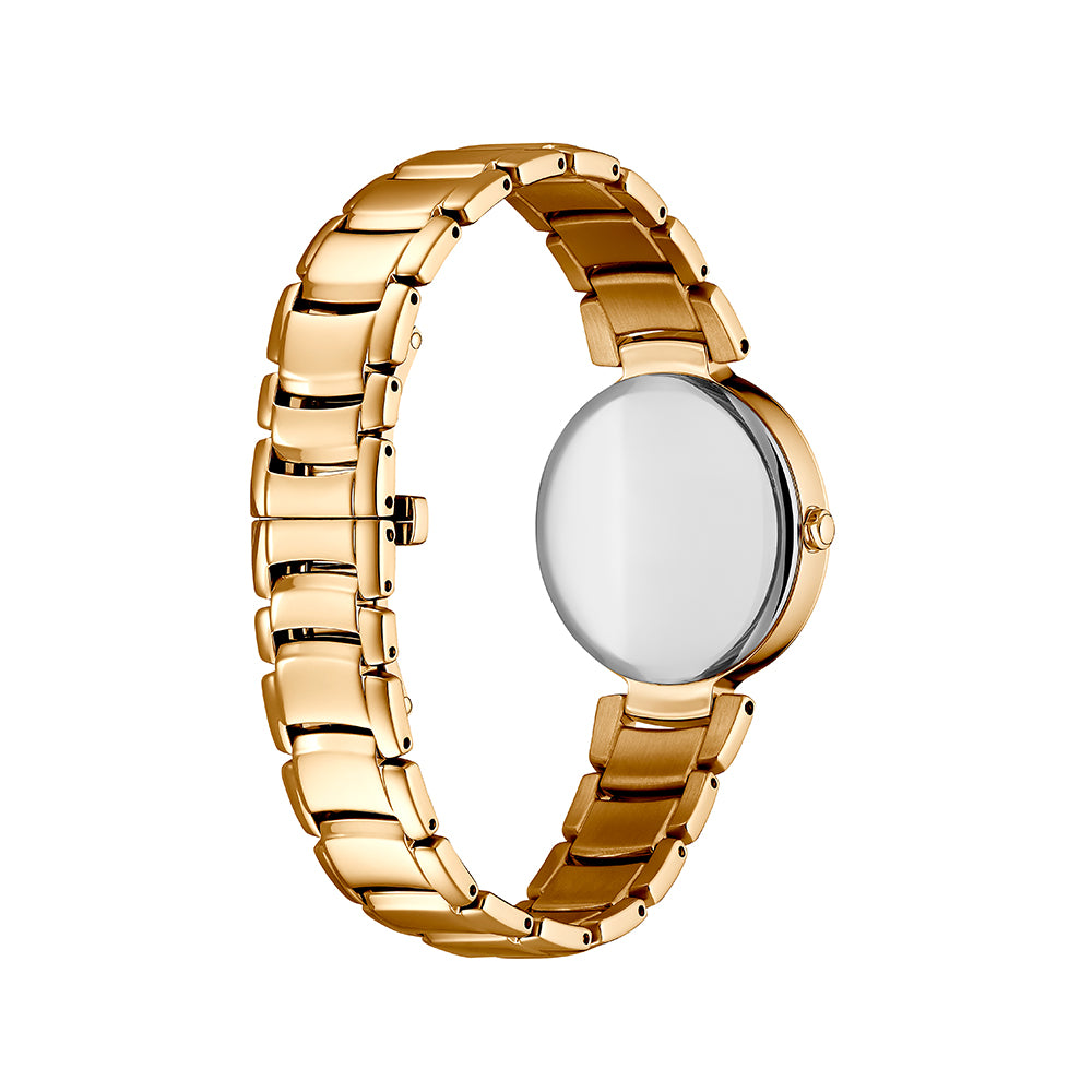 Citizen Eco-Drive Mother of Pearl Dial Rose Gold Plated Watch EM0853-81Y