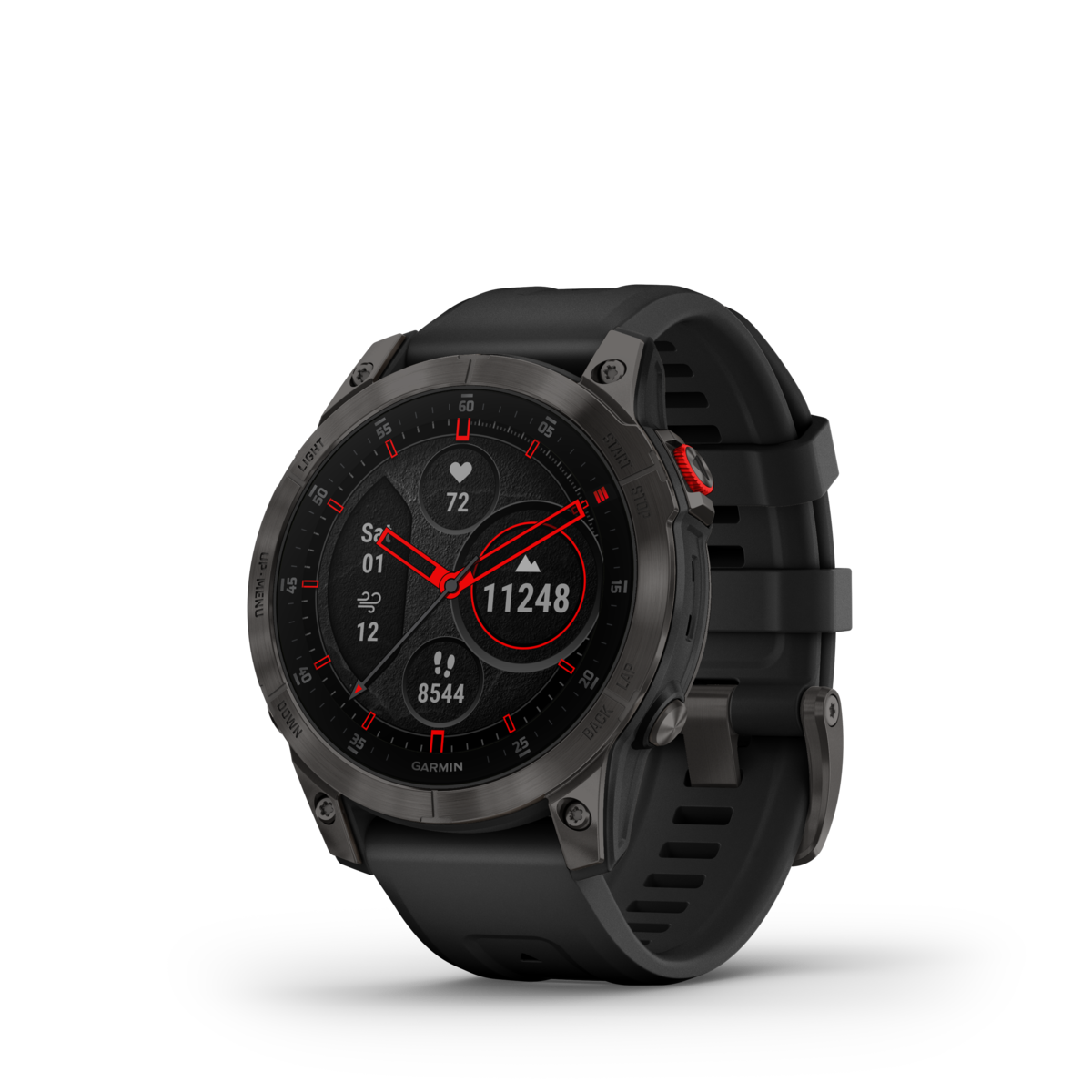 GARMIN epix (Gen 2) Sapphire Black Polymer & Titanium Smartwatch 010-02582-11
