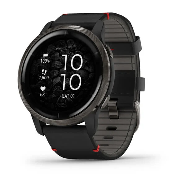 GARMIN Venu 2 Slate Polymer & Stainless Steel Smartwatch 010-02430-21