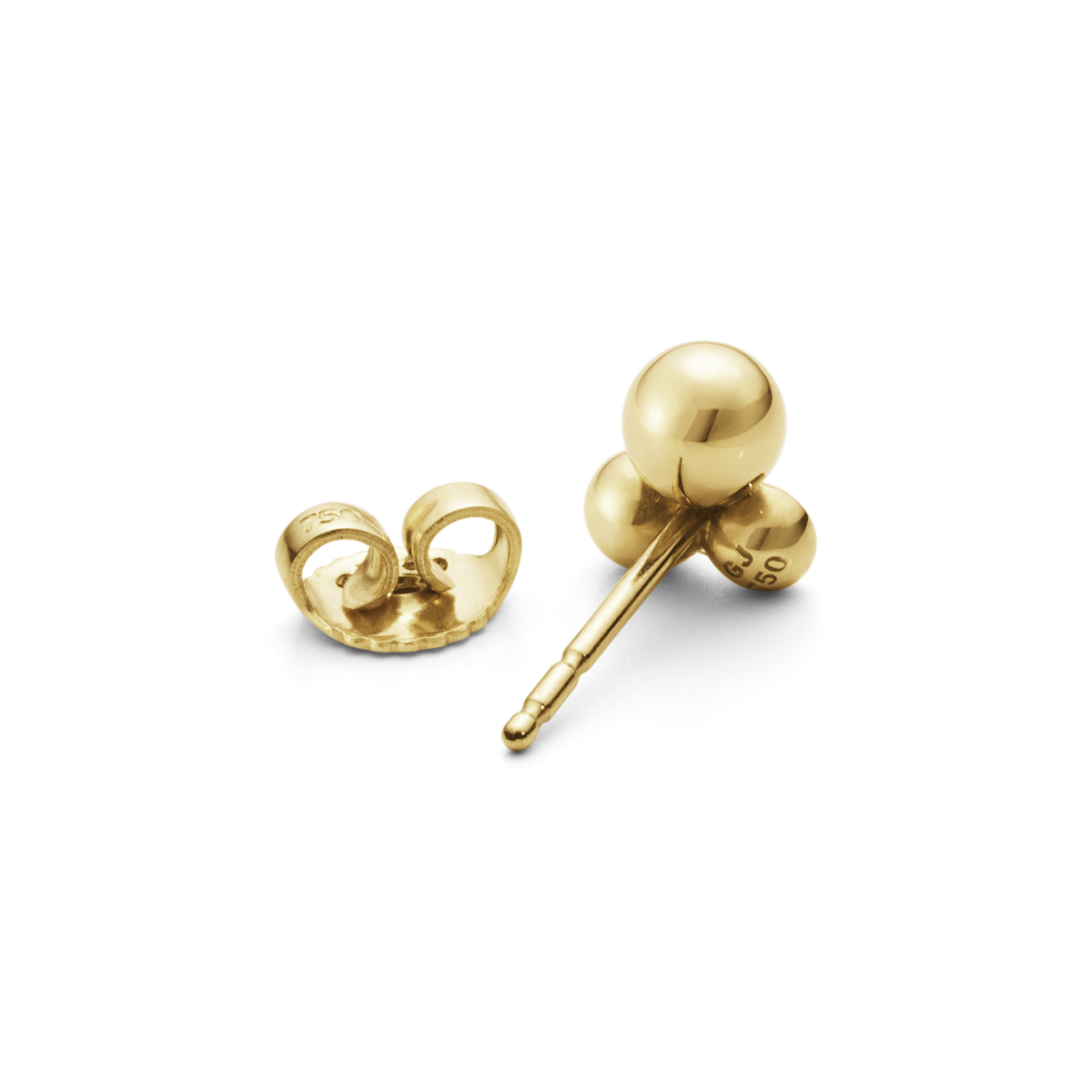 Georg Jensen MOONLIGHT GRAPES 18ct Gold & Diamond Set Stud Earrings 20000663