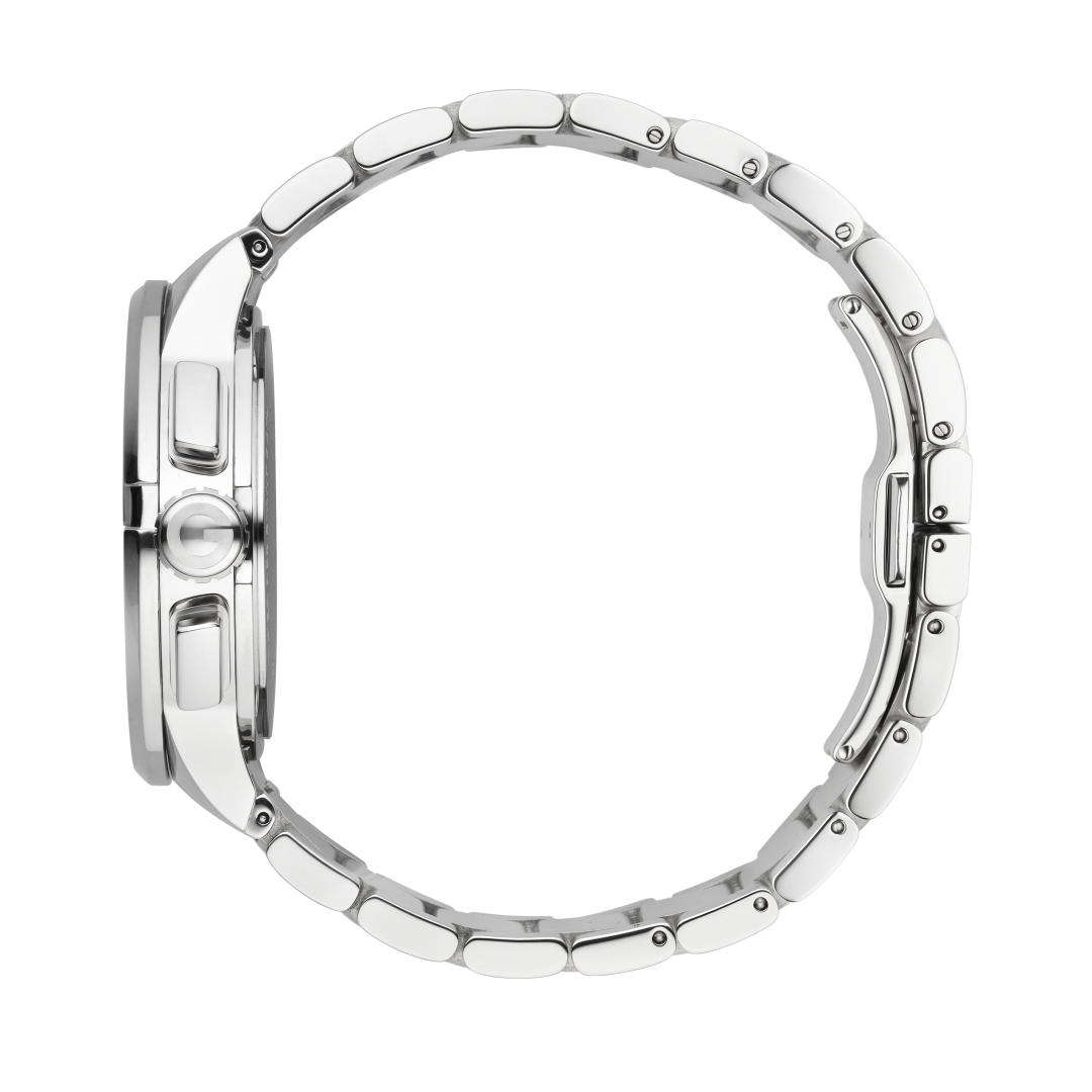 Gucci G-Chrono Black Dial Stainless Steel Mens Quartz Chronograph Watch YA101204