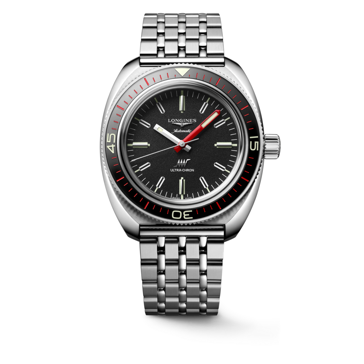 Longines Ultra-Chron Box Edition Black Dial Stainless Steel Mens Automatic Watch L28364529