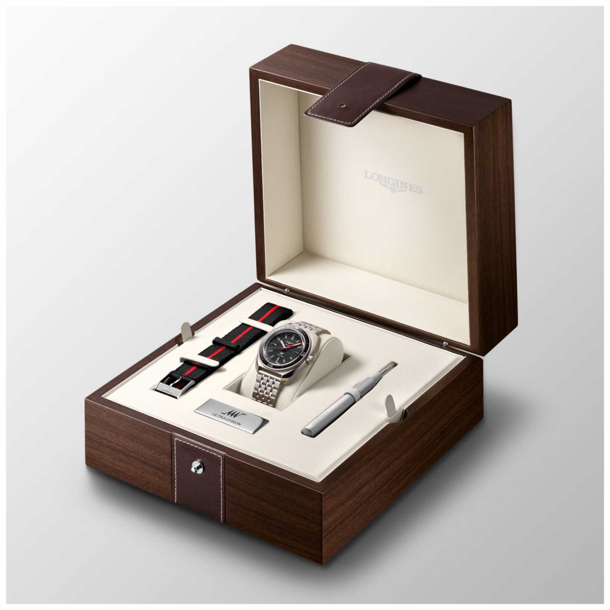 Longines Ultra-Chron Box Edition Black Dial Stainless Steel Mens Automatic Watch L28364529