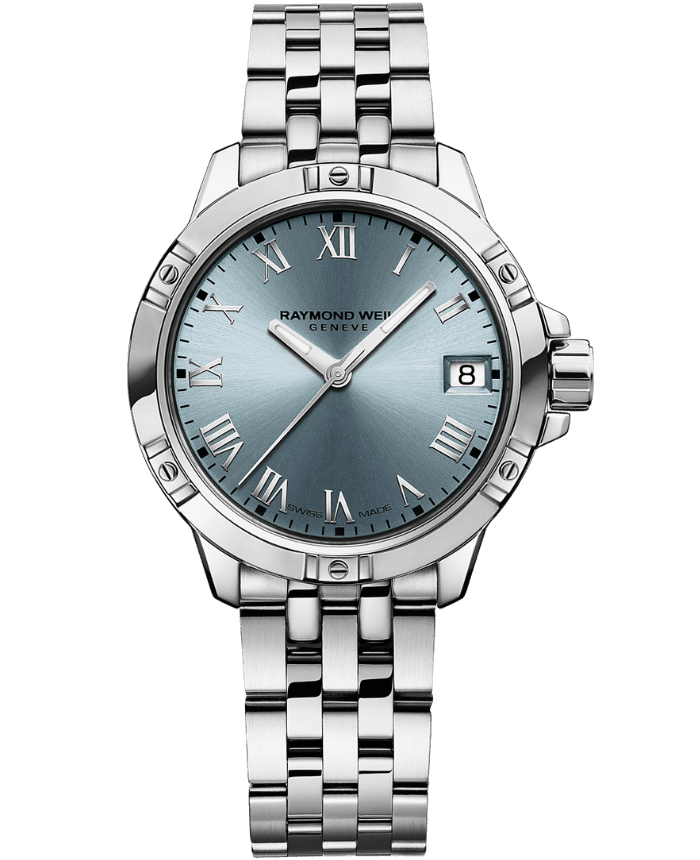 Raymond Weil Tango Arctic Blue Dial Stainless Steel Womens Quartz Watch 5960-ST-00500