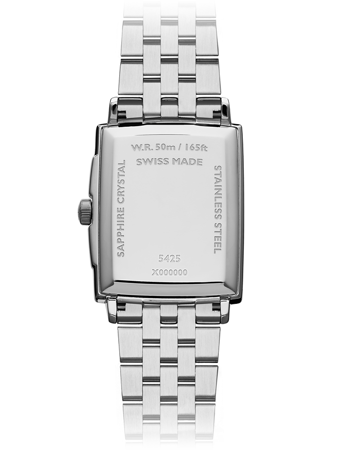 Raymond Weil Toccata White Dial Rectangular Stainless Steel Mens Quartz Watch 5425-ST-00300