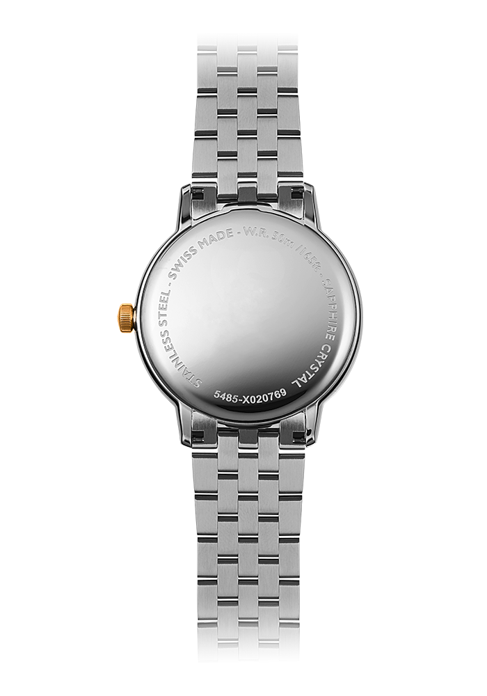 Raymond Weil Toccata White Dial Two Tone Mens Quartz Watch 39mm 5485-STP-00300