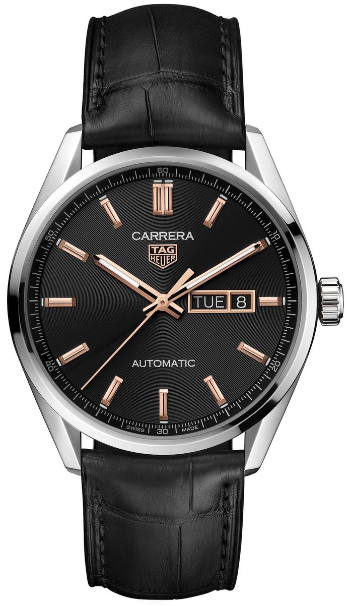 Carrera Calibre 5 Black Dial Men's Watch – Sleek Timeless Performance