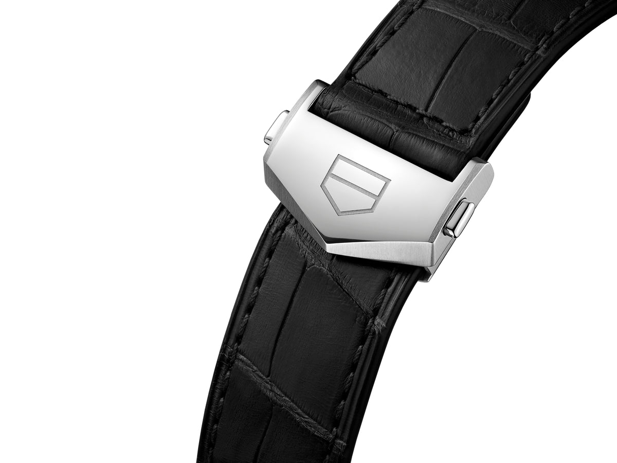 TAG Heuer Carrera Calibre 5 Black Dial Day-Date Stainless Steel Mens Watch WBN2013.FC6503