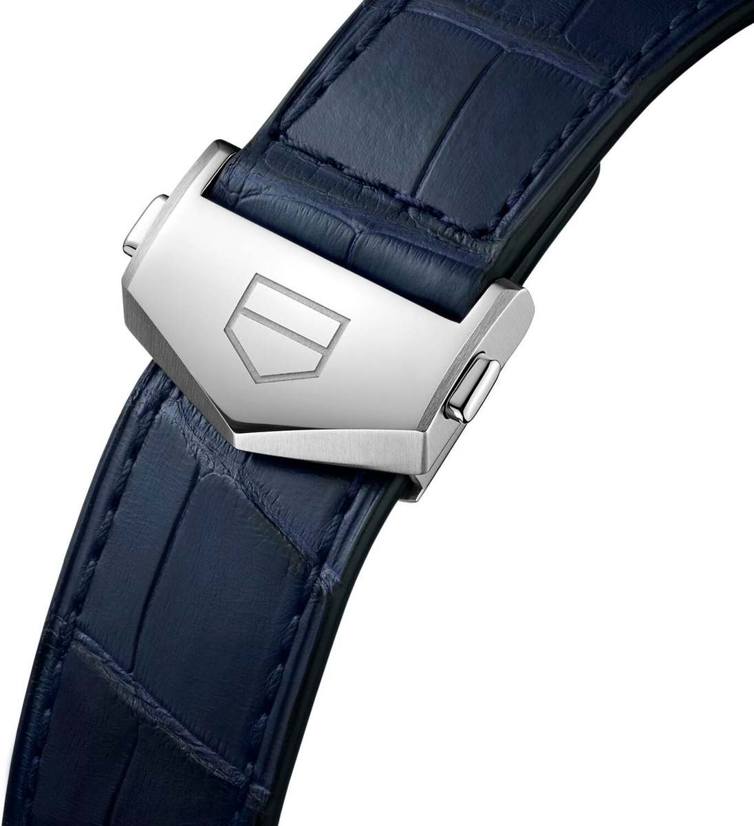 TAG Heuer Carrera Calibre 5 Blue Dial Day-Date Stainless Steel Mens Watch WBN2012.FC6502