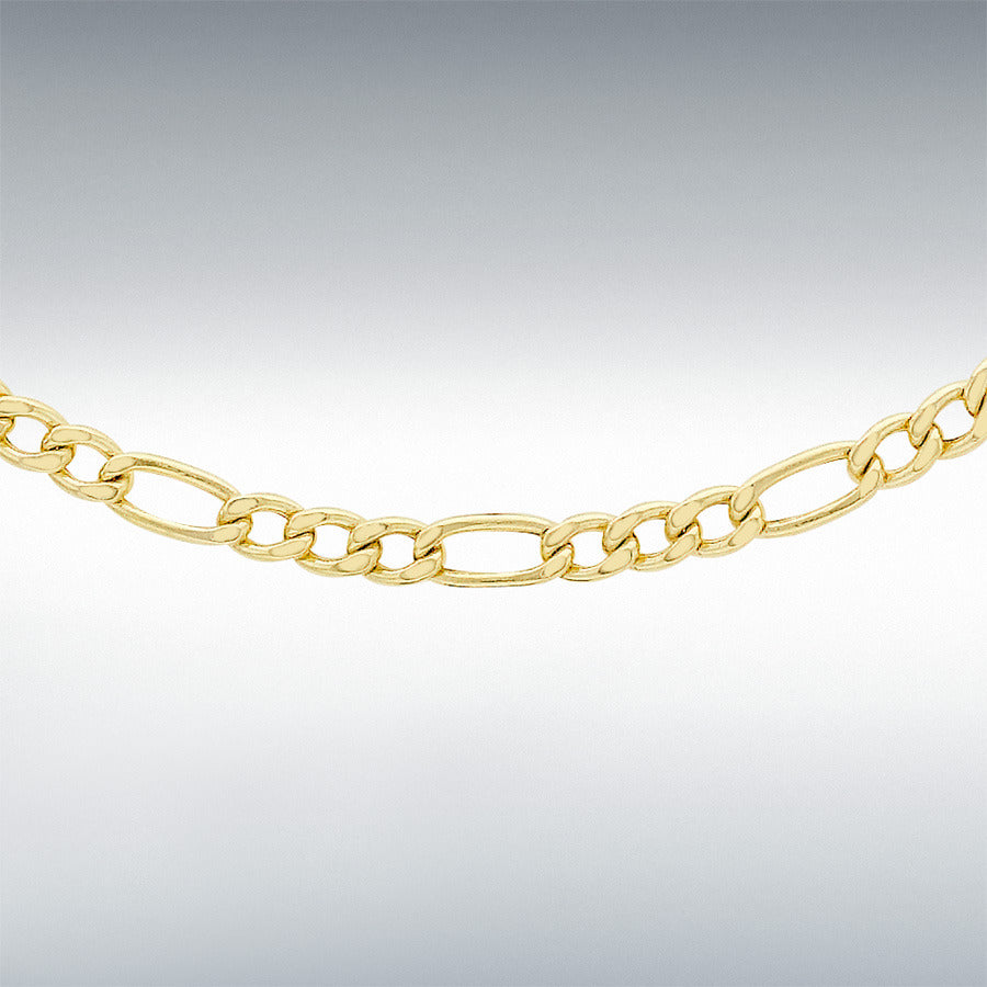 9ct Yellow Gold Figaro Chain Link 20" Necklace