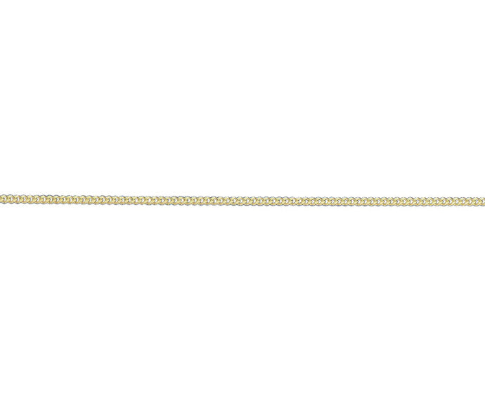 9ct Yellow Gold Filed Curb Chain Link 18" Necklace