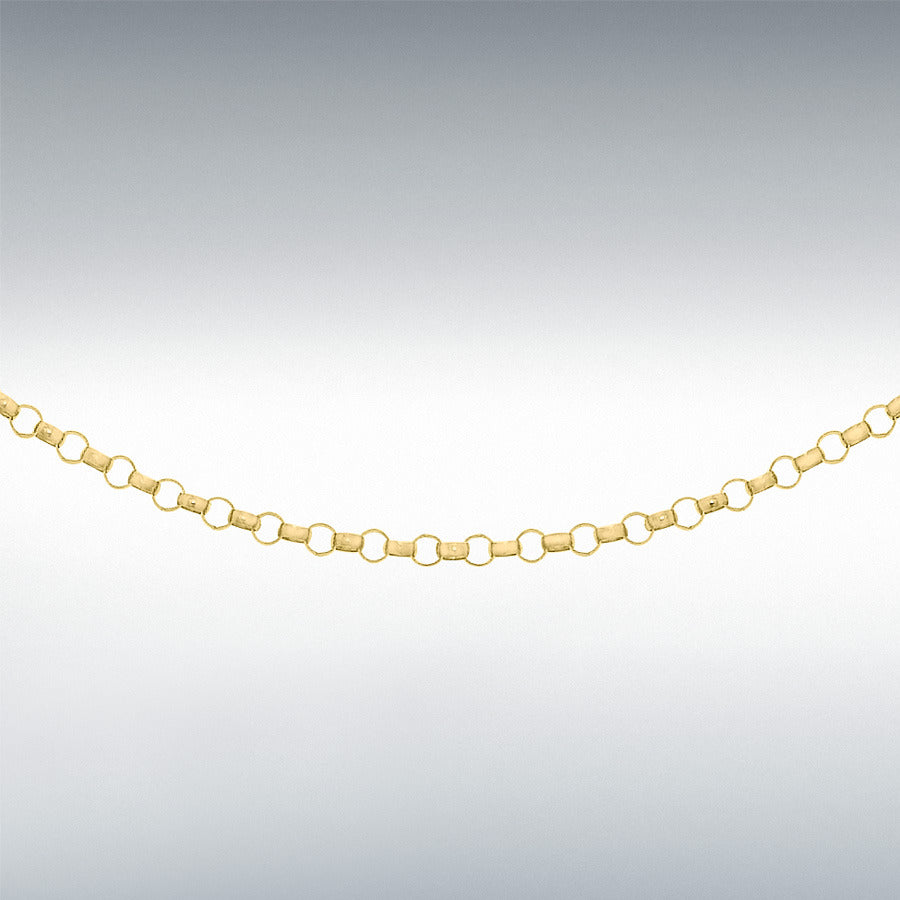 9ct Yellow Gold Round Belcher Chain Link 20" Necklace