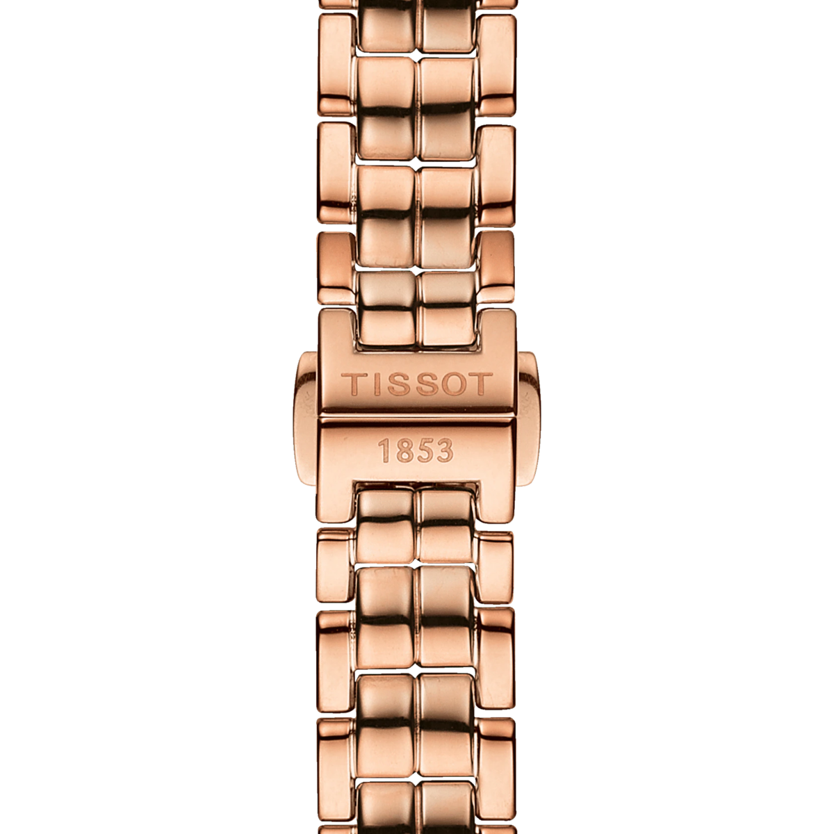 Tissot Flamingo Mother of Pearl Diamond Set Dial PVD Rose Gold Plated Womens Quartz Watch T0942103311602