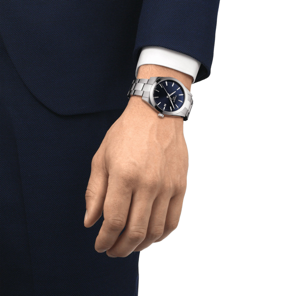 Tissot Gentleman Blue Dial Stainless Steel Mens Quartz Watch T1274101104100