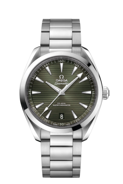 Omega Seamaster Aqua Terra 150M Co-Axial Master Chronometer Green Dial Stainless Steel Mens 41mm Wristwatch 22010412110001