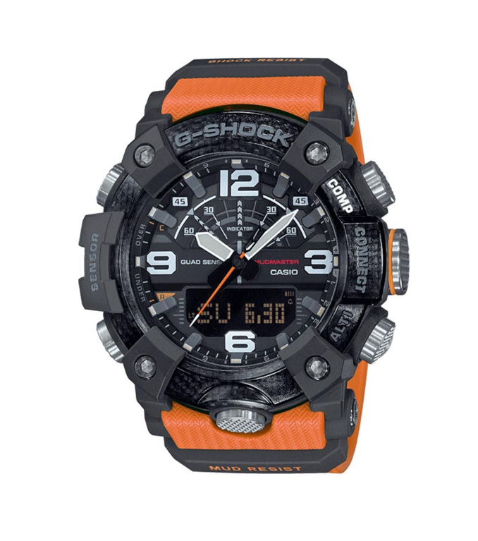 G-SHOCK Master of G MUDMASTER Carbon Core Guard Watch (Orange) GG-B100-1A9ER