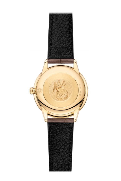 Omega De Ville Prestige Mother of Pearl Diamond Set Dial 18ct Gold Womens Quartz Watch 27.5mm 43453286055002 NEW RRP £9,900