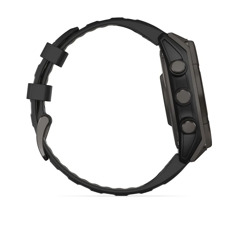 GARMIN fēnix 8 47mm Solar Sapphire Polymer & Carbon Grey DLC Titanium Smartwatch 010-02906-11