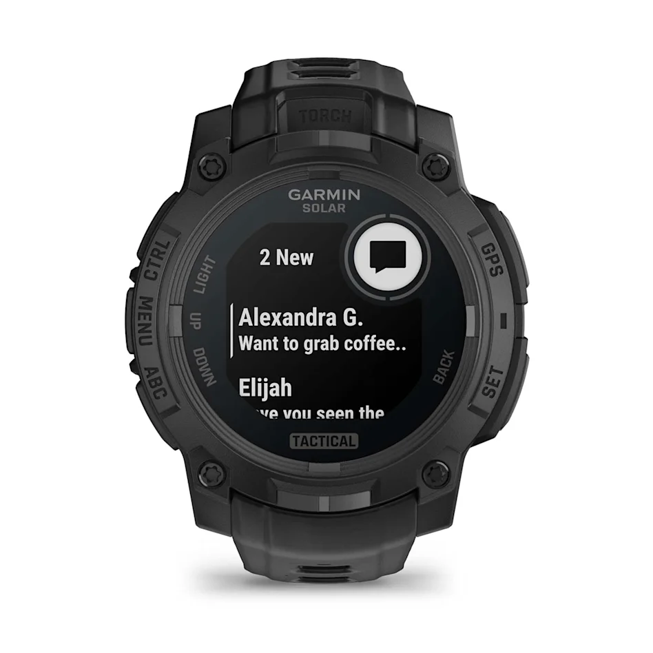 GARMIN Instinct 3 45mm Solar Black Polymer Tactical Edition Smartwatch 010-02934-50