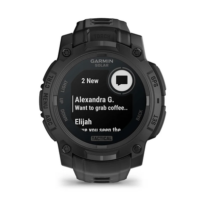 GARMIN Instinct 3 45mm Solar Black Polymer Tactical Edition Smartwatch 010-02934-50