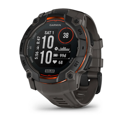 GARMIN Instinct 3 50mm Solar Black & Red Polymer Smartwatch 010-02935-00