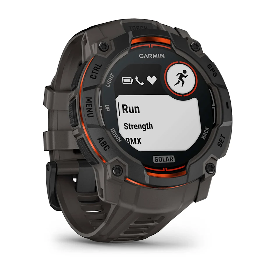 GARMIN Instinct 3 50mm Solar Black & Red Polymer Smartwatch 010-02935-00