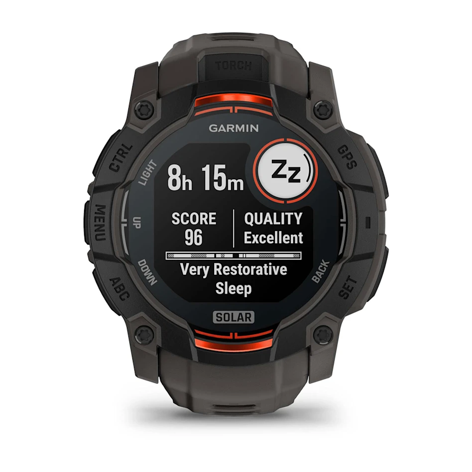 GARMIN Instinct 3 50mm Solar Black & Red Polymer Smartwatch 010-02935-00