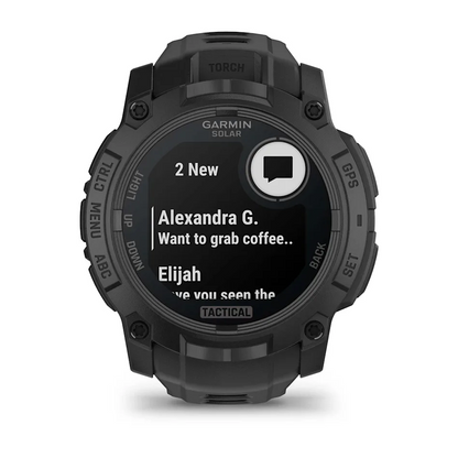 GARMIN Instinct 3 50mm Solar Black Polymer Tactical Edition Smartwatch 010-02935-50
