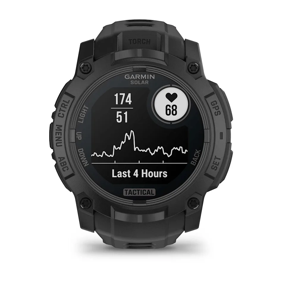 GARMIN Instinct 3 50mm Solar Black Polymer Tactical Edition Smartwatch 010-02935-50
