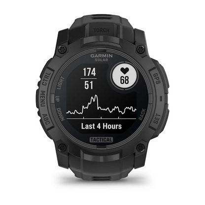 GARMIN Instinct 3 50mm Solar Black Polymer Tactical Edition Smartwatch 010-02935-50