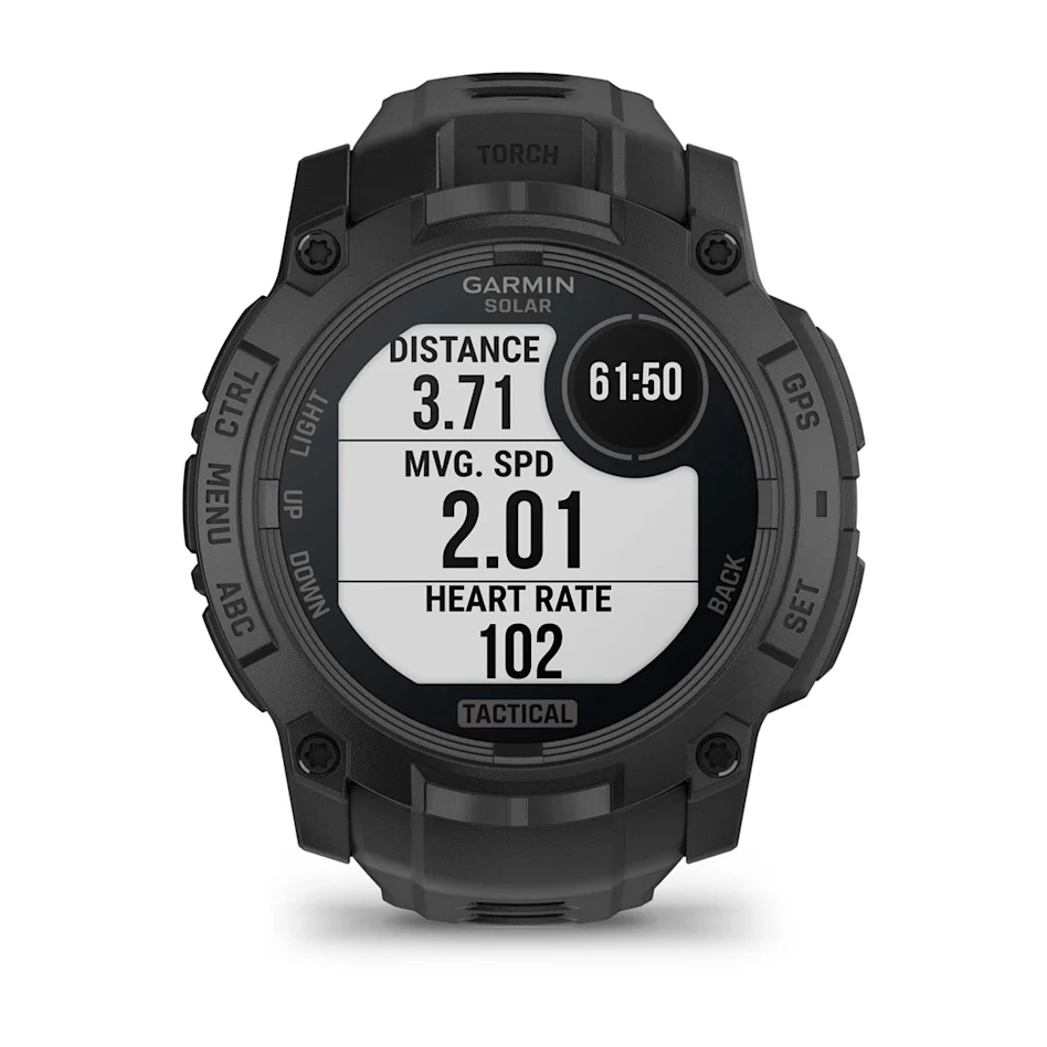 GARMIN Instinct 3 50mm Solar Black Polymer Tactical Edition Smartwatch 010-02935-50