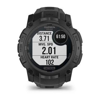 GARMIN Instinct 3 50mm Solar Black Polymer Tactical Edition Smartwatch 010-02935-50
