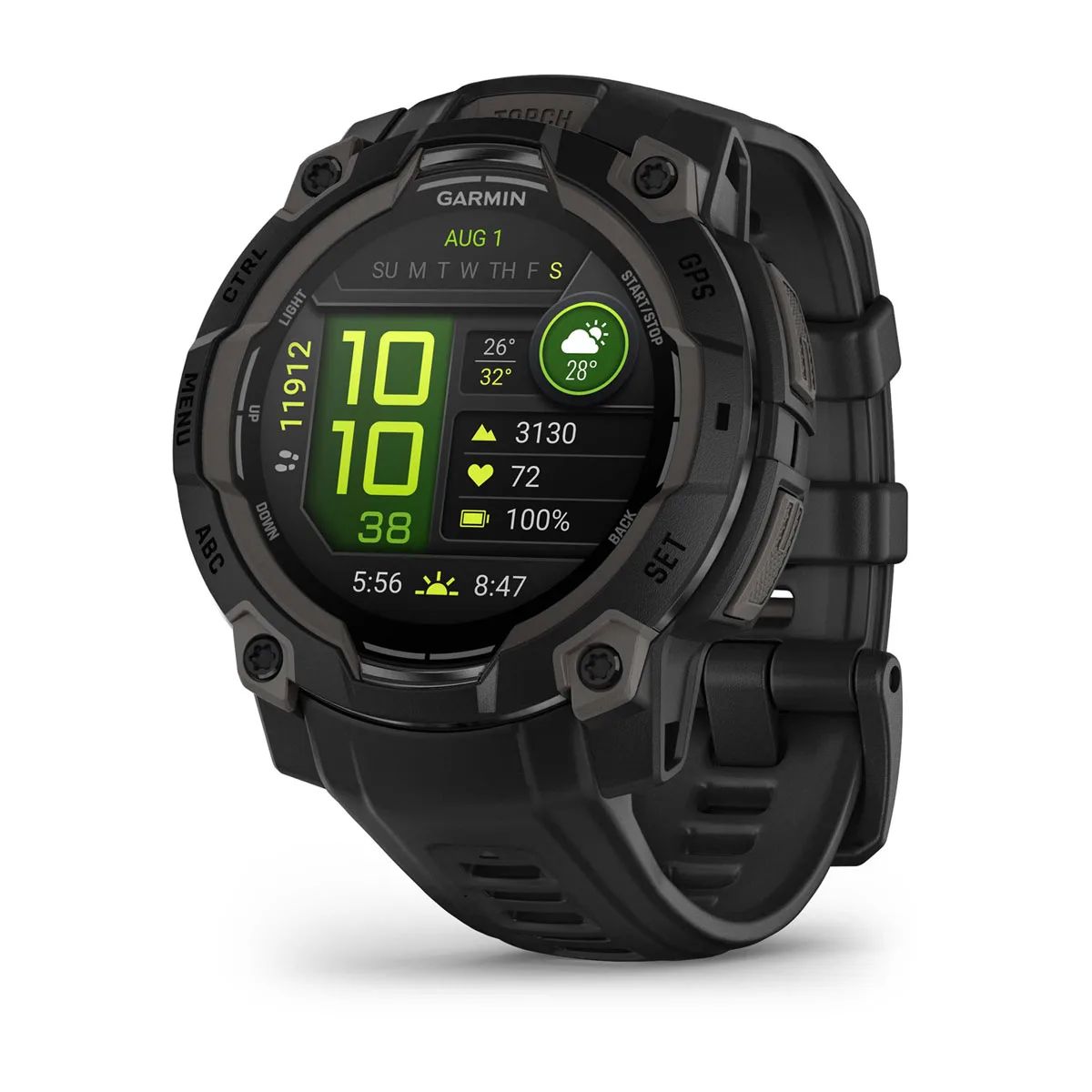 GARMIN Instinct 3 45mm AMOLED Black Polymer Smartwatch 010-02936-00