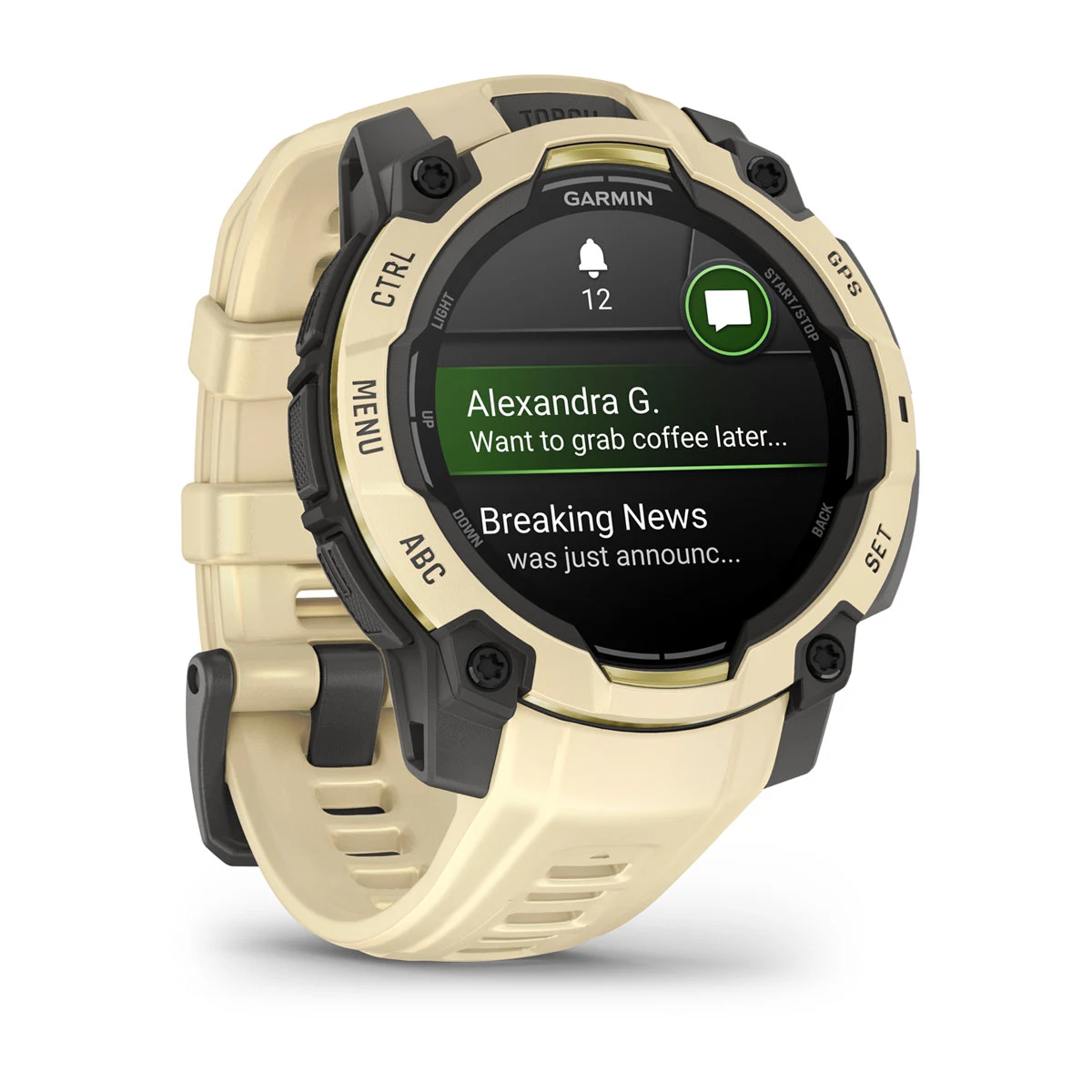 GARMIN Instinct 3 45mm AMOLED Citrine Polymer Smartwatch 010-02936-02
