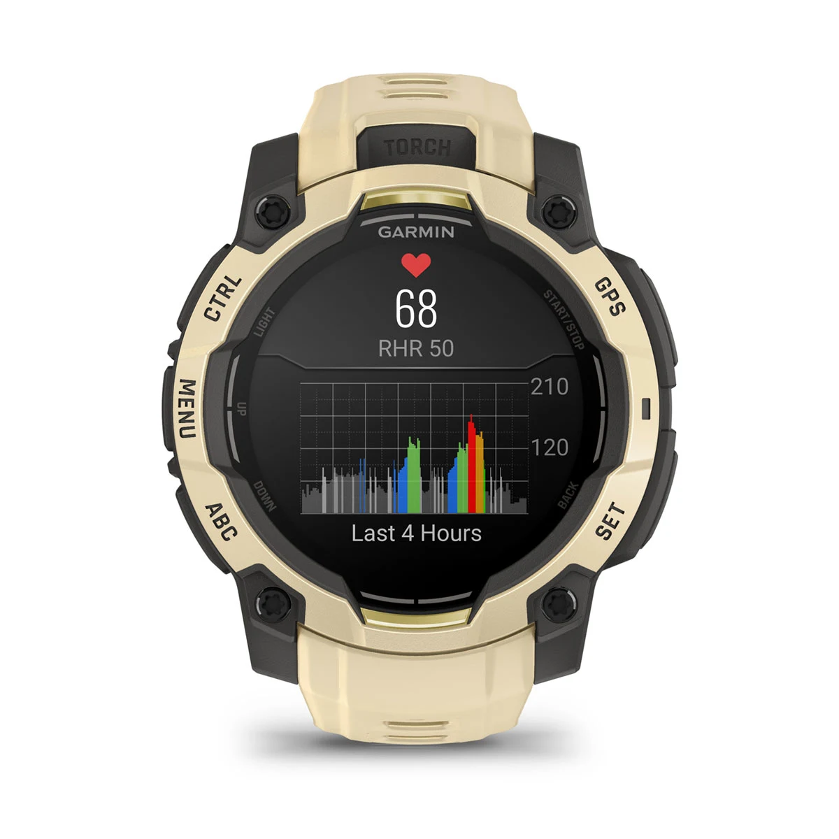 GARMIN Instinct 3 45mm AMOLED Citrine Polymer Smartwatch 010-02936-02