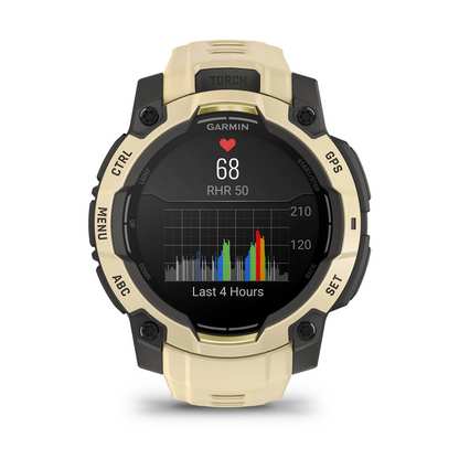 GARMIN Instinct 3 45mm AMOLED Citrine Polymer Smartwatch 010-02936-02